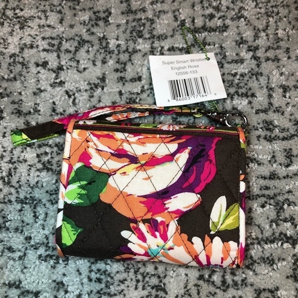 NWT Vera Bradley Flower Pattern Wristlet Wallet - Picture 2 of 7